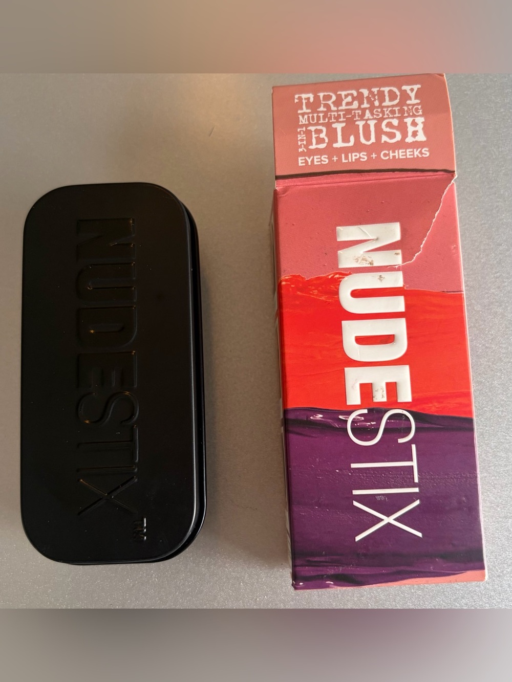 NIB NUDESTIX Trendy Blush Kit use on Lips. Cheeks and eyes